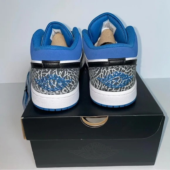 Air Jordan 1 Low SE True Blue Mens Size 8 Basketball Sneakers Shoes - Picture 6 of 14